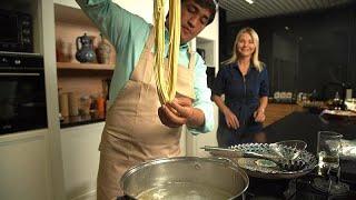 Learn how to cook chuzma lagman with Uzbek chef Bakhridin Chusti