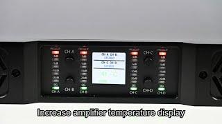 D Series/D4-3000 GaN 2ohms stable amplifier with Temperature display