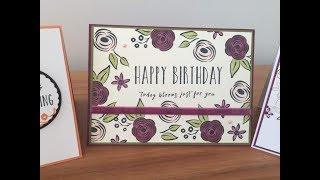 Perennial Birthday Stamp Set Julianne Richards Independent Stampin Up Demonstrator