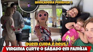 Virginia fala sobre as brincadeira das babás/ sábado em família