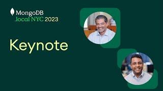 Keynote - MongoDB.local NYC 2023