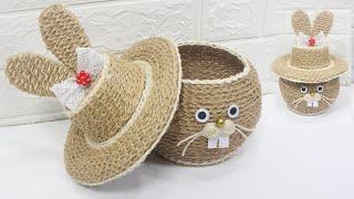 5 Jute craft ideas | Home decorating ideas handmade #7