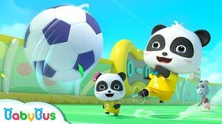 Little Panda's Soccer Game | Football Player Pretend Play | Sport Song for Kids | BabyBus