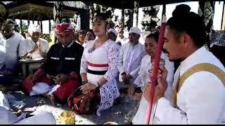 #UpacaraAbhiseka Jro Sepuh Satya Bhuwana Medang Kamulan# oleh tiga (3) nabe ring Bali#