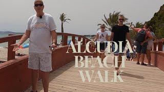 ALCUDIA beach walk 27 June 2024!! #mallorca