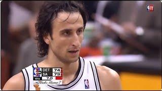 Manu Ginobili Closes Out the Pistons in Game 7 (23 Pts, 5 Reb, 4 Ast - 2005 Finals)