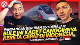 Bule Amerika Kaget‼️ Canggihnya Kereta Cepat Indonesia Tidak Seperti di Negaranya   Reaction