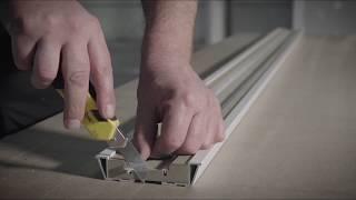 How to install a frameless pocket sliding door with a standard finish | X5 Xinnix