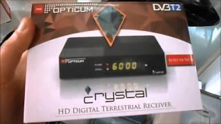 Opticum Crystal dvb t2 H264 review 720pHD