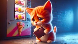 Kitten Can't afford an Ice Cream Sad Story (ai cover) #cute #cat 