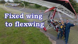 Did he enjoy his FIRST ever flexwing flight