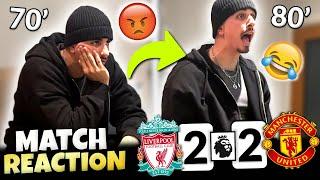 MAN UTD FAN GOES CRAZY  REACTION TO LIVERPOOL 2-2 MAN UNITED | LIVERPOOL VS MAN UTD MATCH REACTION