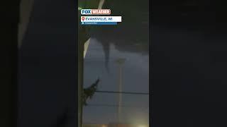 Tornado Sirens Wail During Wisconsin's First February Twister On Record #severeweather #weather