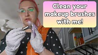 Clean Your Makeup Brushes with Me! | Kirby Rose