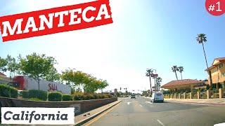 Manteca California, Driving Touring Video, Dash Cam, USA , 4K