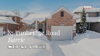 87 Tunbridge Road, Barrie | Home for Sale | Faris Team