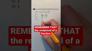 CollegeBoard’s Official SAT Practice Test #1 - No Calculator Section - Question #8 #Shorts #math