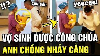 Biết tin vợ sinh CÔNG CHÚA, anh chồng NHẢY CẪNG sung sướng ăn mừng khiến ai nấy đều vui lây | TÁM TV