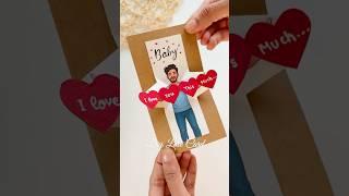Diy love card ️ #DIYCard #CuteDIY#ShinchanCard #LoveCardDIY #MiniLoveNote #HandmadeWithLove #Craft