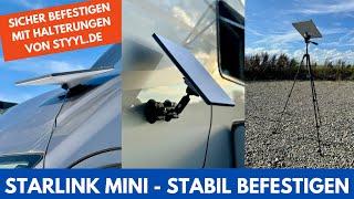 Starlink MINI - Endlich sicher befestigen -  STYYL - Magnet - Saugnapf - Stativ