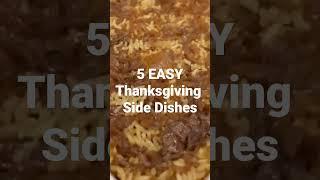 Need some side dishes for Thanksgiving? I'm sharing 5 easy ones with you!