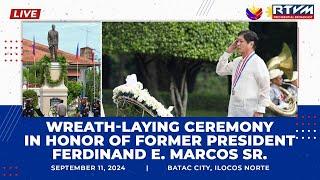 Wreath-laying Ceremony in honor of Former President Ferdinand E. Marcos Sr. 09/11/2024