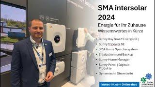 SMA Hybrid-Wechselrichter | Sunny Boy Smart Energy | Smart Home Batterie inkl. BMS | intersolar 2024