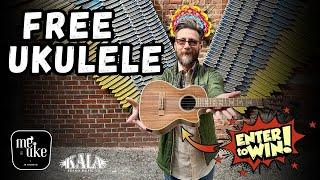 FREE Kala KA-SA-TE-C Solid Acacia Tenor Acoustic / Electric Ukulele -  Giveaway from "Me & Uke"