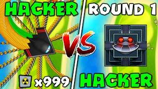 So I HACKED Bloons TD Battles... INFINITE MONEY VS HYPERSONIC TOWERS! :: HACKER VS HACKER