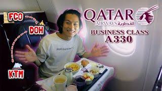 BERANGKAT KE NEPAL BUAT KE EVEREST!! (Qatar Airways A330 Business Class: FCO — DOH — KTM)