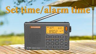 SIHUADON R-108 set time and alarm time