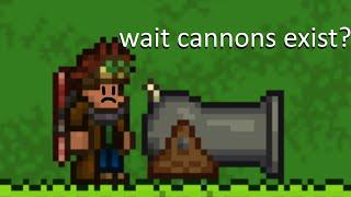 So apparently, Terraria has cannons