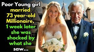 Poor Young girl married 73-year-old Millionaire, 1 week later she was shocked to discover his secret