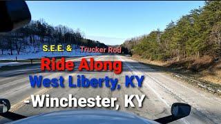 Travel with Trucker Rod from West Liberty, KY to Winchester,KY #trucking #truckdriving #truckinglife