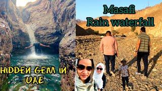 Hidden place in khorfakkan| Natural waterfall in UAE| Masafi Rain waterfall