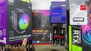 intel Core i9 11900K ASUS ROG STRIX B560-G GAMING WIFI RTX3050 HYPER 212 LED TURBO ARGB TD500L