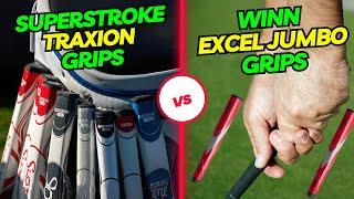 SuperStroke Traxion Grips vs Winn Excel Jumbo Grips Review and Comparison