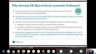 Co-creating Socio-Economic Scenarios to support UK climate resilience: Prof Paula Harrison