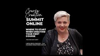 Where to start when creating your first course - Linda Reed-Enever