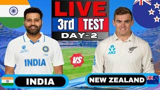  IND vs NZ Test: India vs New Zealand, 3rd Test Day 2 | Live Score & Commentary | IND vs NZ Live