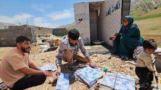A Great Day in Ali's Nomadic Family: Building a Toilet