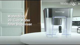 [Water Filter Dispenser] - Waterdrop 20-Cup Water Filter Dispenser