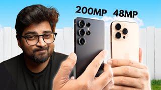 iPhone 16 Pro Max Vs Samsung S25 Ultra Full Camera Comparison in Hindi | Mohit Balani