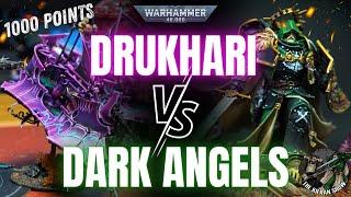 Baby's First 10th Edition | Warhammer 40,000 10th Edition Drukhari Vs Dark Angels Battle Report