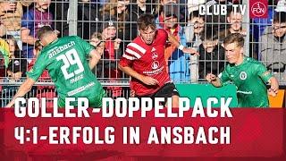 Goller trifft doppelt   | Highlights Testspiel | SpVgg Ansbach - 1. FC Nürnberg