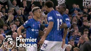 Omari Hutchinson blasts Ipswich Town level against Manchester United | Premier League | NBC Sports