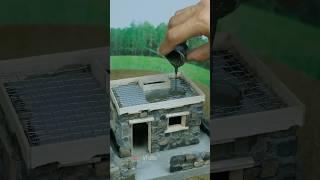 I Made a House with Tiny Bricks – The Result Will Shock You! #vfuho #miniature #house #diy