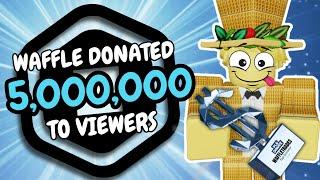 Donating 5,000,000 Robux For Pls Donate Trophy! [PART 2]