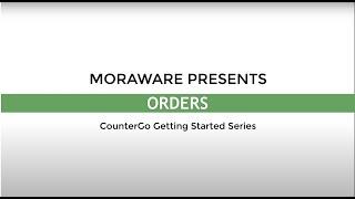Getting Started 10: Orders