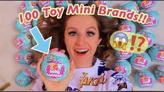 Unboxing 100 *NEW* Toy Mini Brands!!*INSANE RARE MYSTERY FINDS!!* (asmr vibesss)